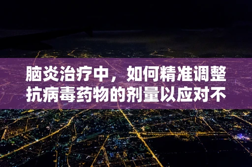 脑炎治疗中，如何精准调整抗病毒药物的剂量以应对不同病情？