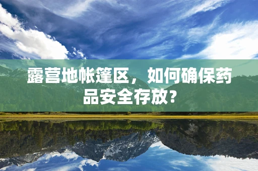 露营地帐篷区，如何确保药品安全存放？