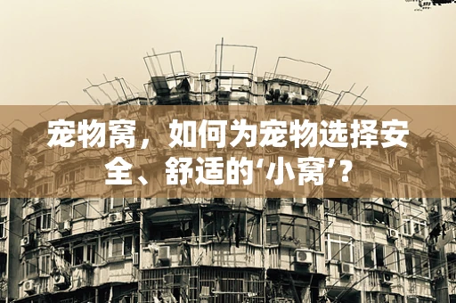 宠物窝，如何为宠物选择安全、舒适的‘小窝’？