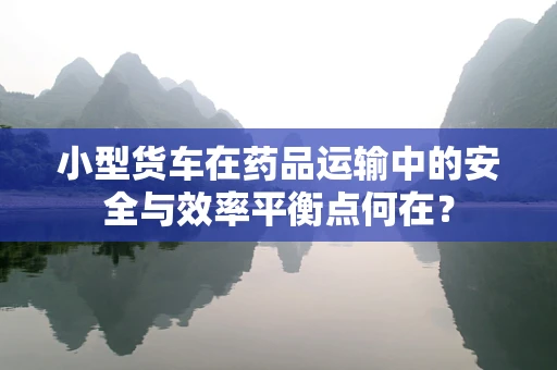 小型货车在药品运输中的安全与效率平衡点何在？