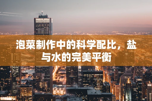 泡菜制作中的科学配比，盐与水的完美平衡