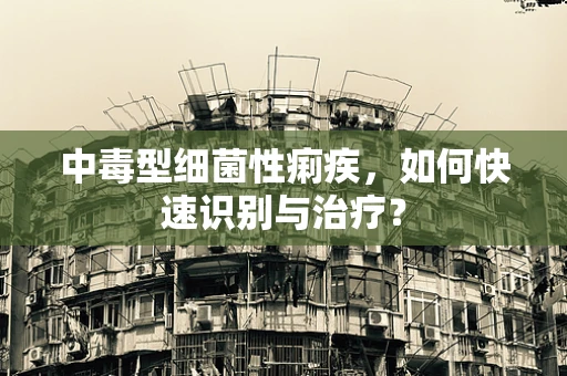 中毒型细菌性痢疾，如何快速识别与治疗？