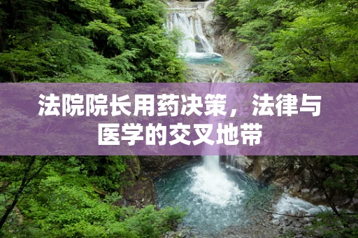 法院院长用药决策，法律与医学的交叉地带