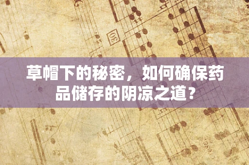 草帽下的秘密，如何确保药品储存的阴凉之道？