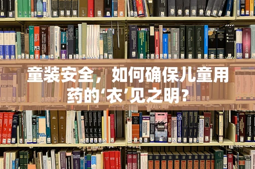 童装安全，如何确保儿童用药的‘衣’见之明？