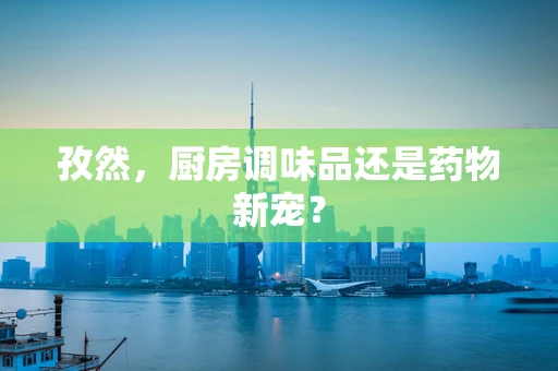 孜然，厨房调味品还是药物新宠？