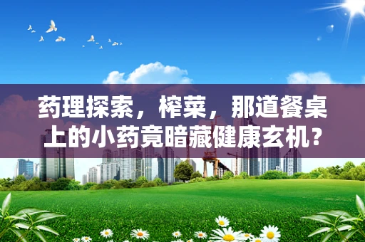 药理探索，榨菜，那道餐桌上的小药竟暗藏健康玄机？