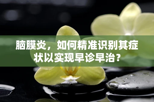 脑膜炎，如何精准识别其症状以实现早诊早治？