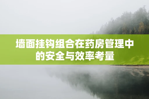 墙面挂钩组合在药房管理中的安全与效率考量
