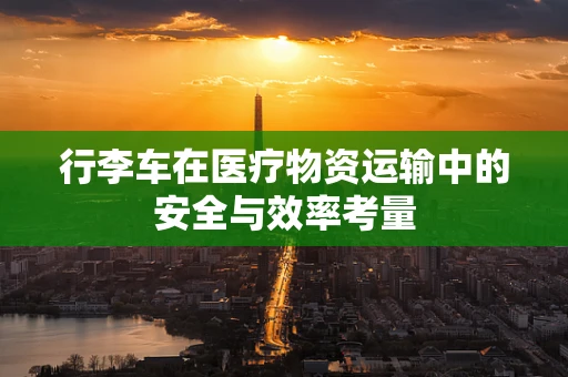 行李车在医疗物资运输中的安全与效率考量