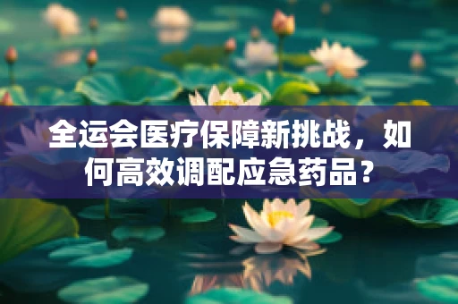 全运会医疗保障新挑战，如何高效调配应急药品？