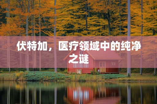 伏特加，医疗领域中的纯净之谜