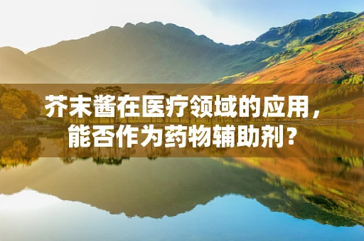 芥末酱在医疗领域的应用，能否作为药物辅助剂？