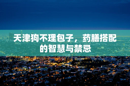 天津狗不理包子，药膳搭配的智慧与禁忌