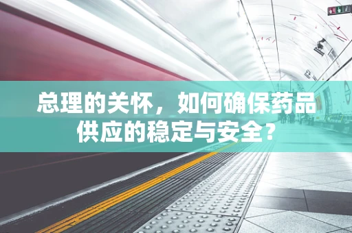 总理的关怀，如何确保药品供应的稳定与安全？