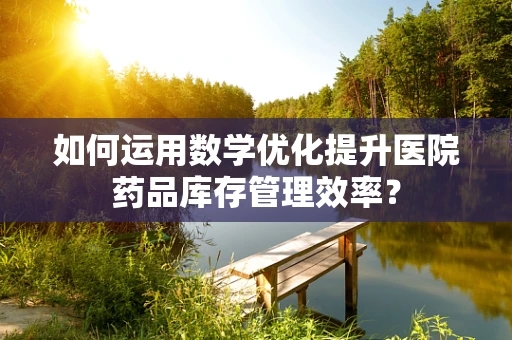 如何运用数学优化提升医院药品库存管理效率？