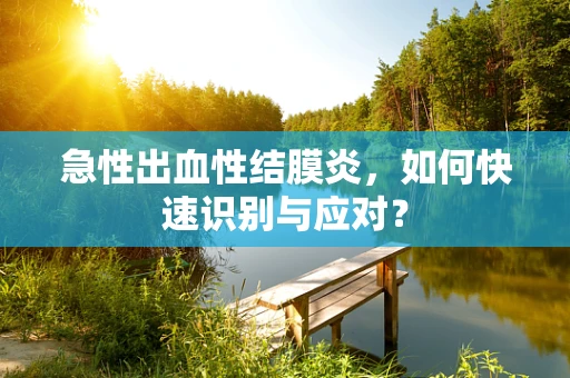急性出血性结膜炎，如何快速识别与应对？