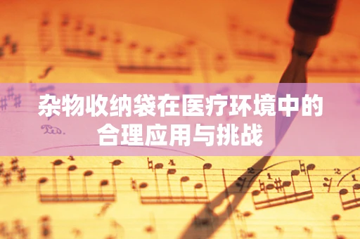 杂物收纳袋在医疗环境中的合理应用与挑战