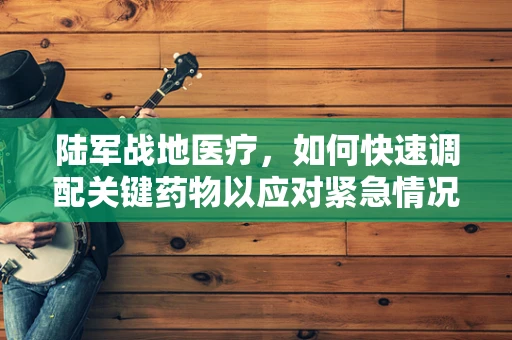 陆军战地医疗，如何快速调配关键药物以应对紧急情况？