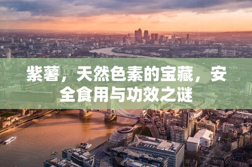 紫薯，天然色素的宝藏，安全食用与功效之谜