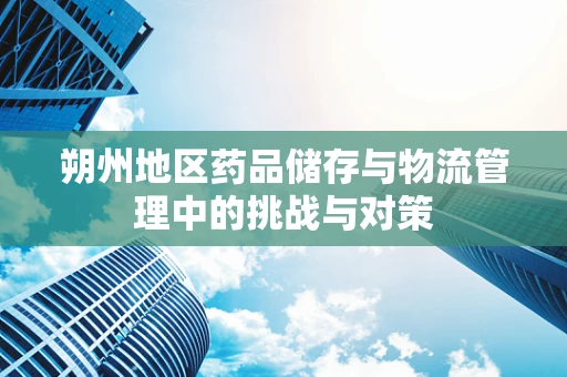 朔州地区药品储存与物流管理中的挑战与对策