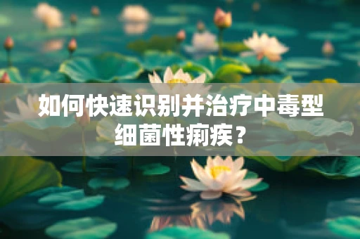 如何快速识别并治疗中毒型细菌性痢疾？