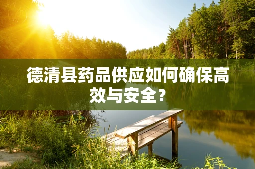 德清县药品供应如何确保高效与安全？