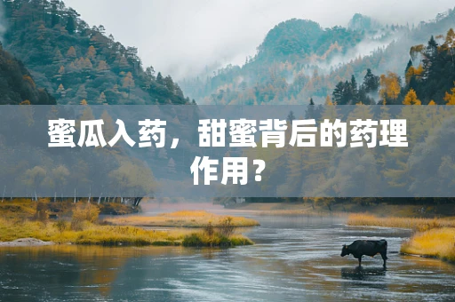 蜜瓜入药，甜蜜背后的药理作用？