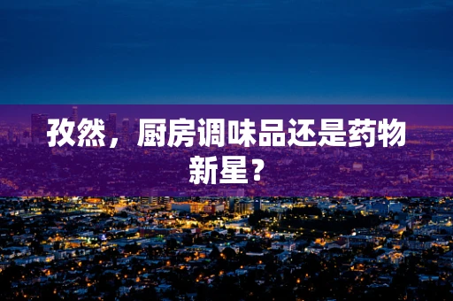 孜然，厨房调味品还是药物新星？