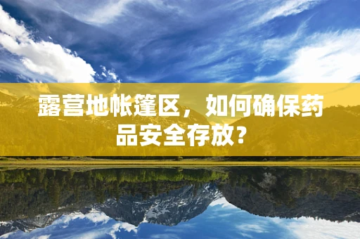 露营地帐篷区，如何确保药品安全存放？