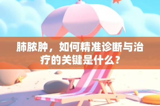 肺脓肿，如何精准诊断与治疗的关键是什么？