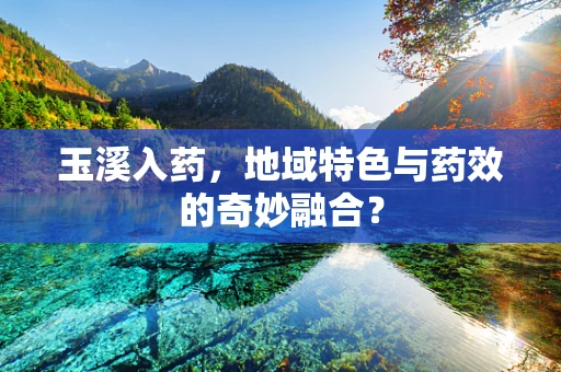 玉溪入药，地域特色与药效的奇妙融合？