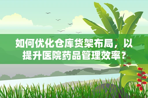 如何优化仓库货架布局，以提升医院药品管理效率？