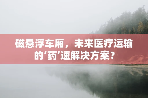 磁悬浮车厢，未来医疗运输的‘药’速解决方案？