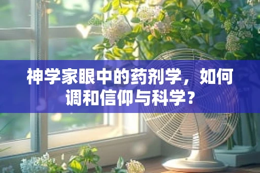 神学家眼中的药剂学，如何调和信仰与科学？