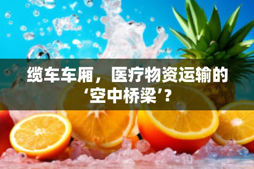 缆车车厢，医疗物资运输的‘空中桥梁’？