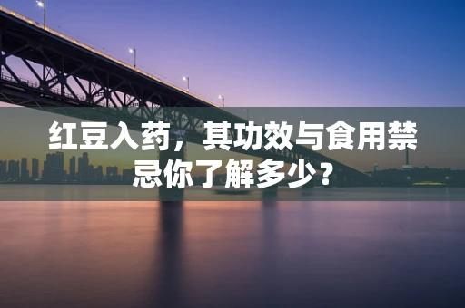 红豆入药，其功效与食用禁忌你了解多少？
