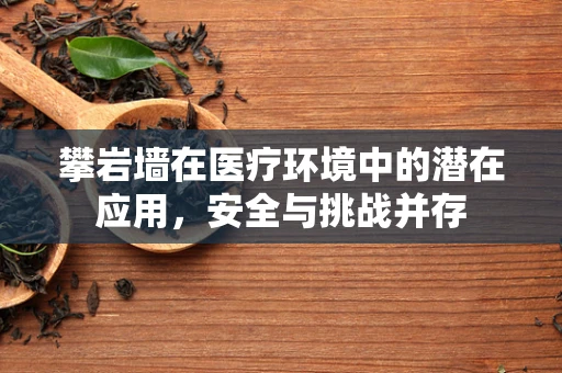 攀岩墙在医疗环境中的潜在应用，安全与挑战并存