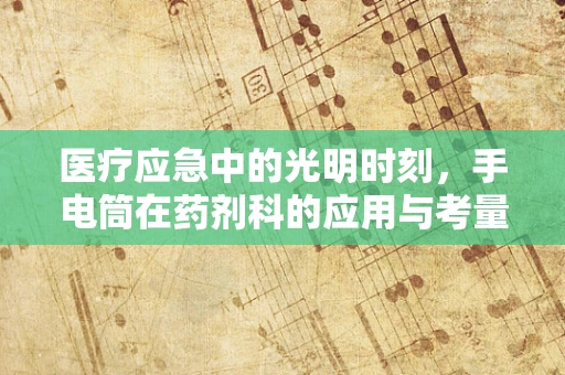 医疗应急中的光明时刻，手电筒在药剂科的应用与考量