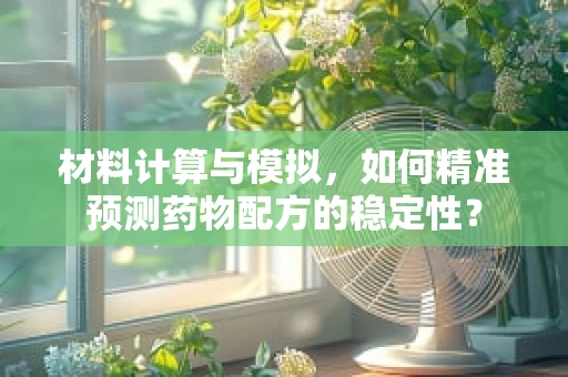 材料计算与模拟，如何精准预测药物配方的稳定性？