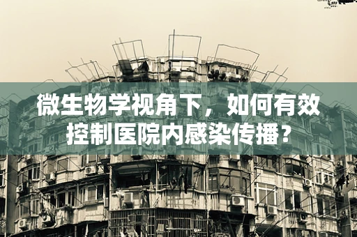 微生物学视角下，如何有效控制医院内感染传播？
