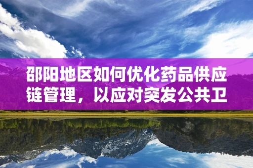 邵阳地区如何优化药品供应链管理，以应对突发公共卫生事件？