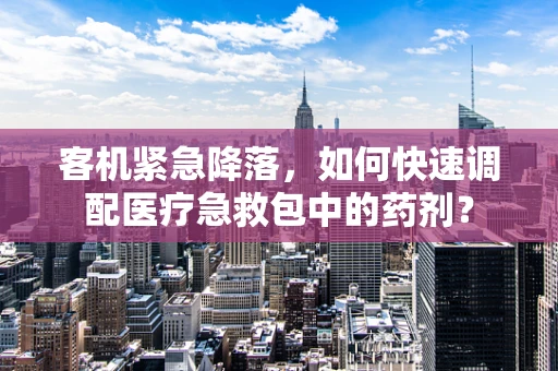 客机紧急降落，如何快速调配医疗急救包中的药剂？