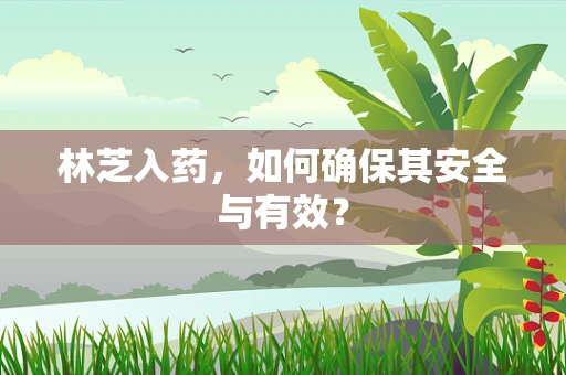 林芝入药，如何确保其安全与有效？