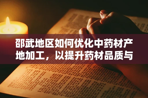 邵武地区如何优化中药材产地加工，以提升药材品质与安全性？