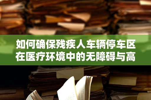 如何确保残疾人车辆停车区在医疗环境中的无障碍与高效利用？