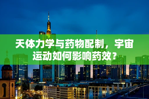 天体力学与药物配制，宇宙运动如何影响药效？