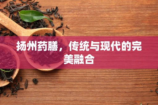 扬州药膳，传统与现代的完美融合