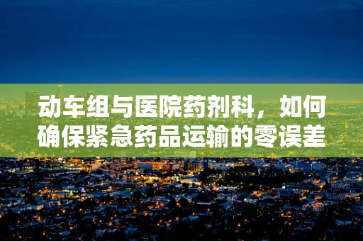 动车组与医院药剂科，如何确保紧急药品运输的零误差