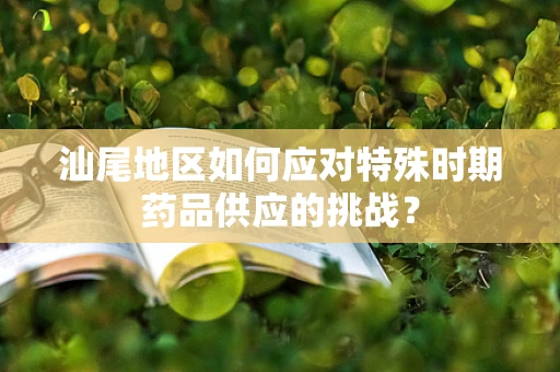 汕尾地区如何应对特殊时期药品供应的挑战？